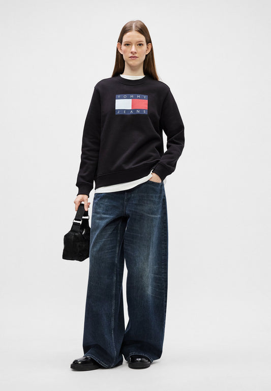 TOMMY JEANS W REG TJ FLAG CREW