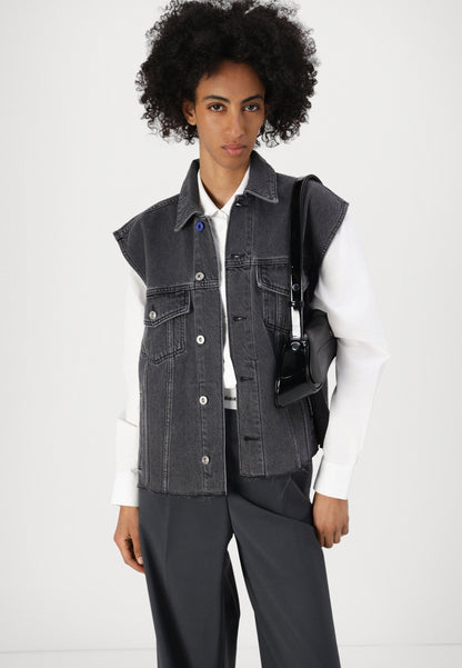 KARL LAGERFELD DENIM VEST PRINT