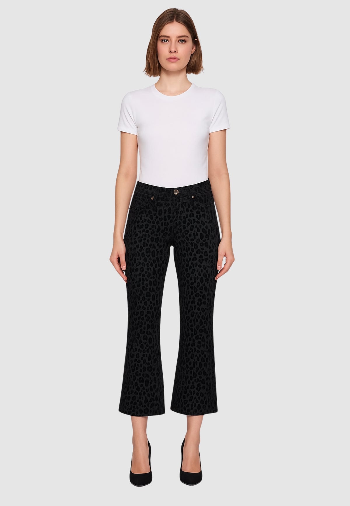 FRIDA DE GAUDI, PANTALÓN ACAMPANADO CORTO