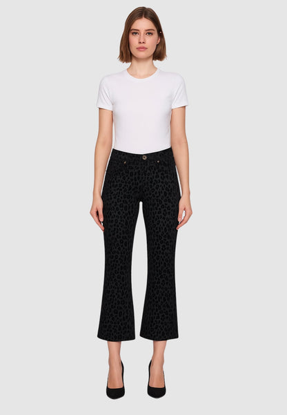 FRIDA DE GAUDI, PANTALÓN ACAMPANADO CORTO