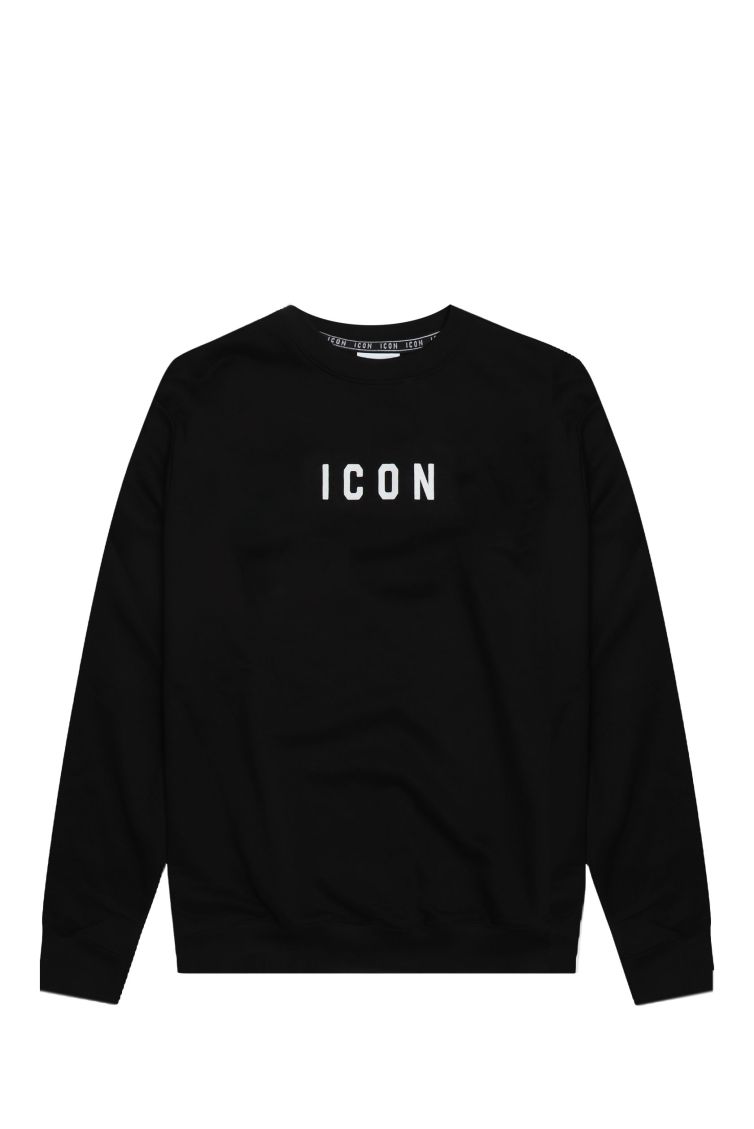 ICON SUDADERA CUELLO REDONDO DOBLE LOGO