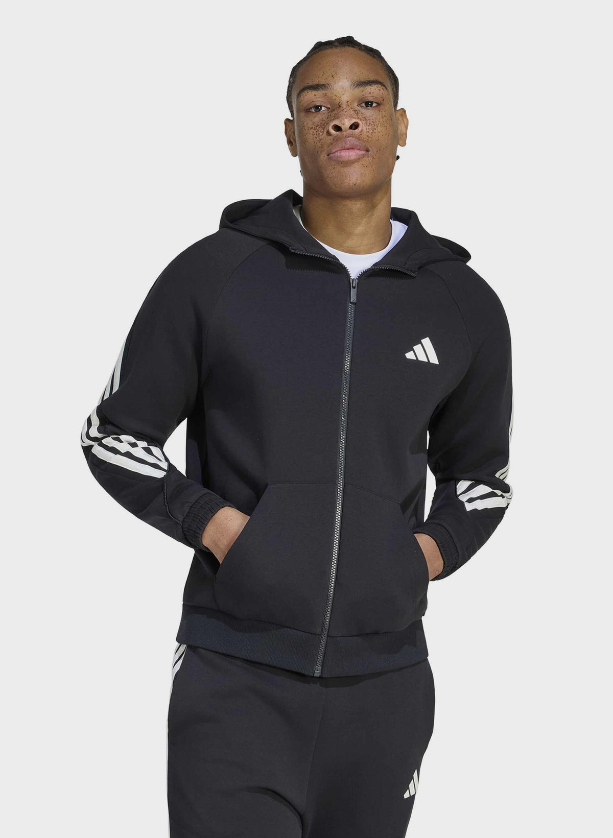 ADIDAS M STA 3S FULL ZIP HD