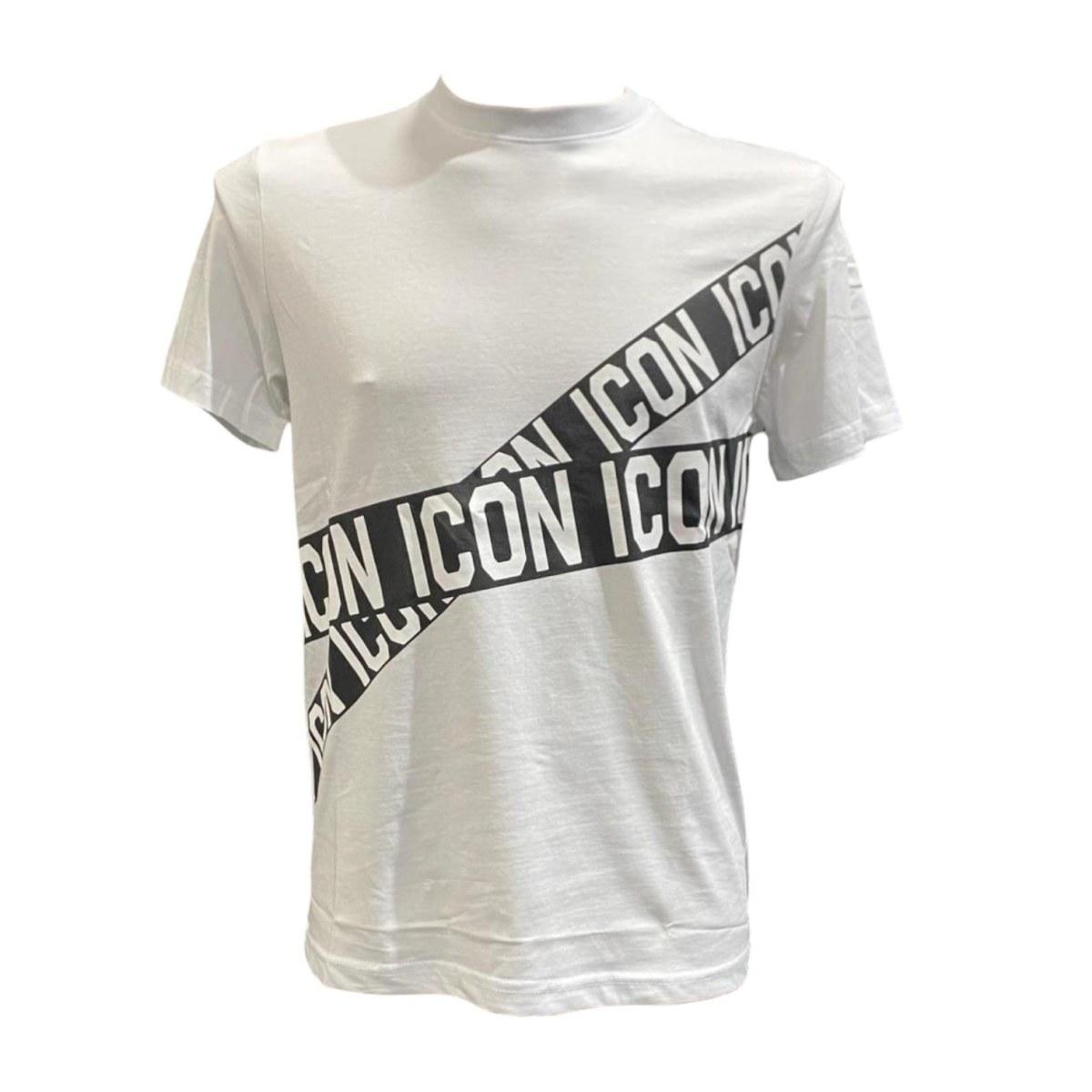CAMISETA ICON CON RAYAS ESTAMPADAS