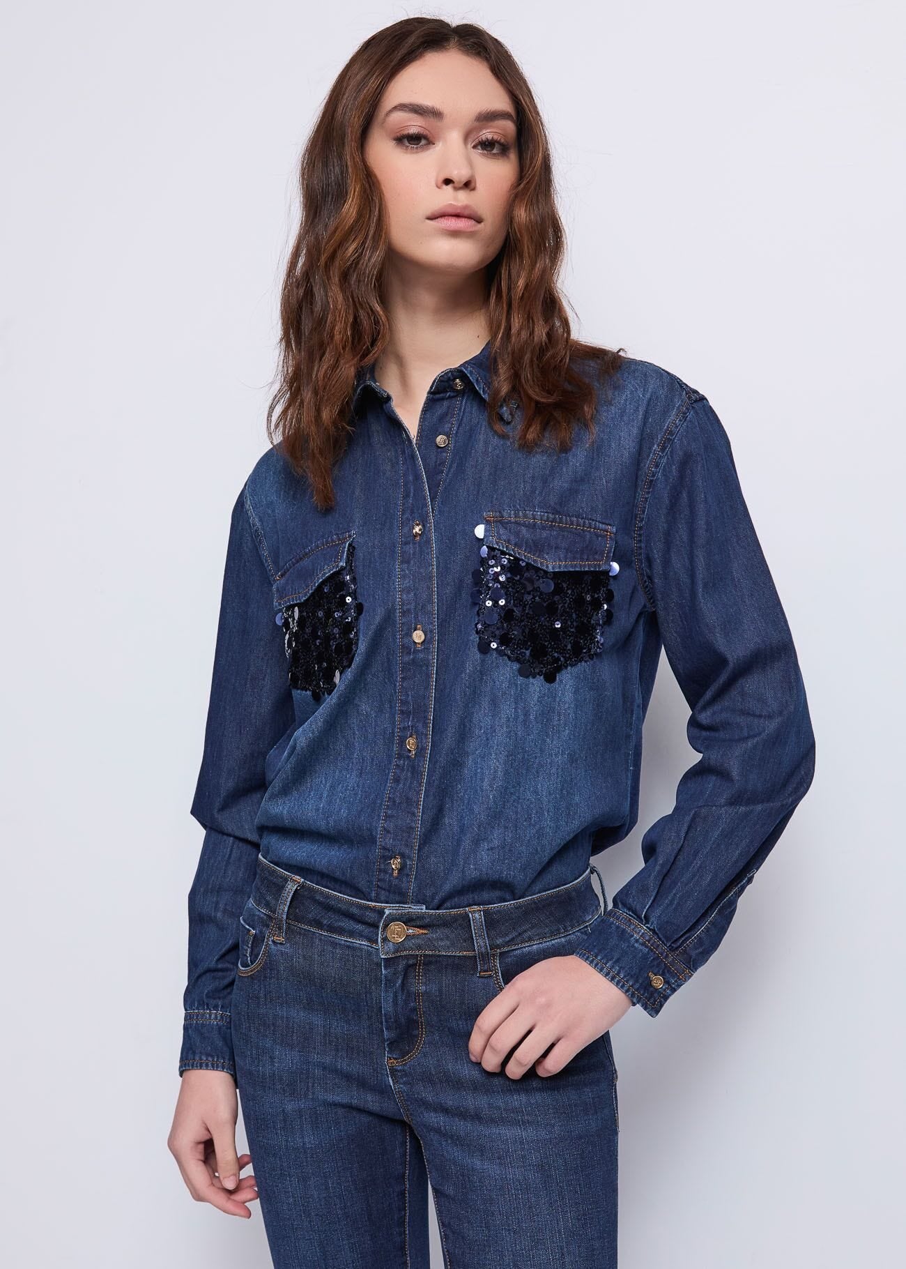 GAUDI CAMICIA DENIM M/L