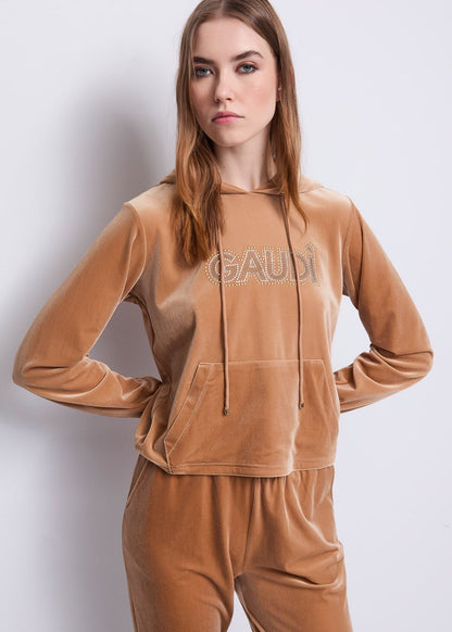 GAUDI' FELPA CON CAPPUCCIO DONNA