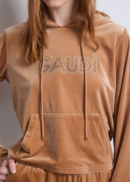 GAUDI' FELPA CON CAPPUCCIO DONNA