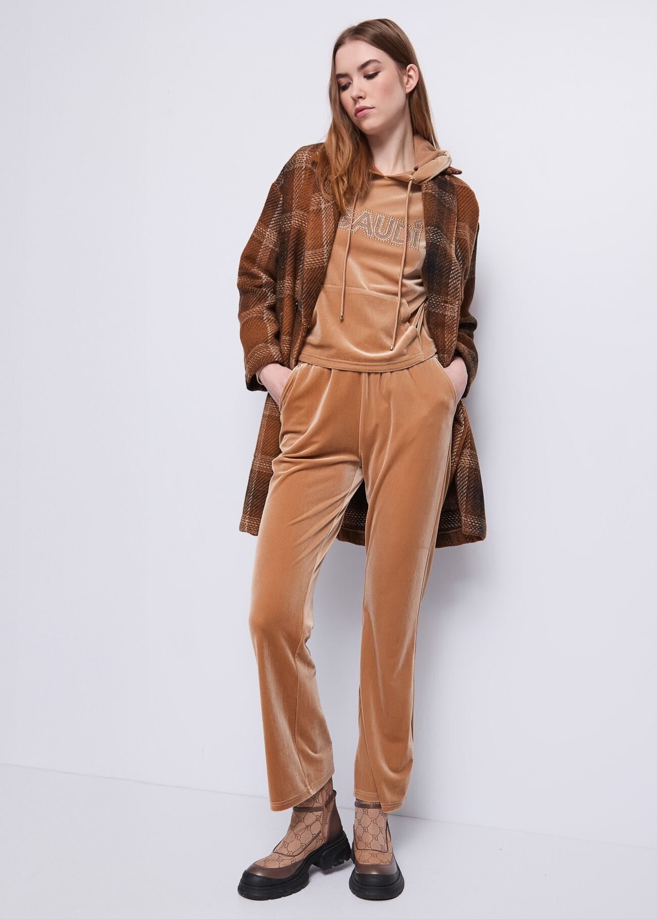 GAUDI' FELPA CON CAPPUCCIO DONNA