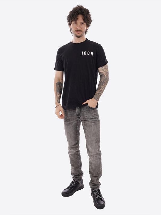CAMISETA BÁSICA ICON CON LOGO PEQUEÑO