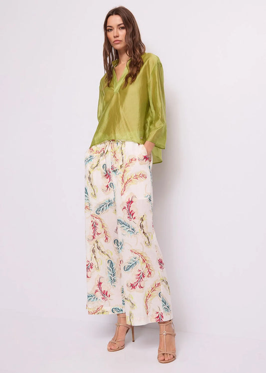 GAUDI' PANTALONE LUNGO STAMPATO
