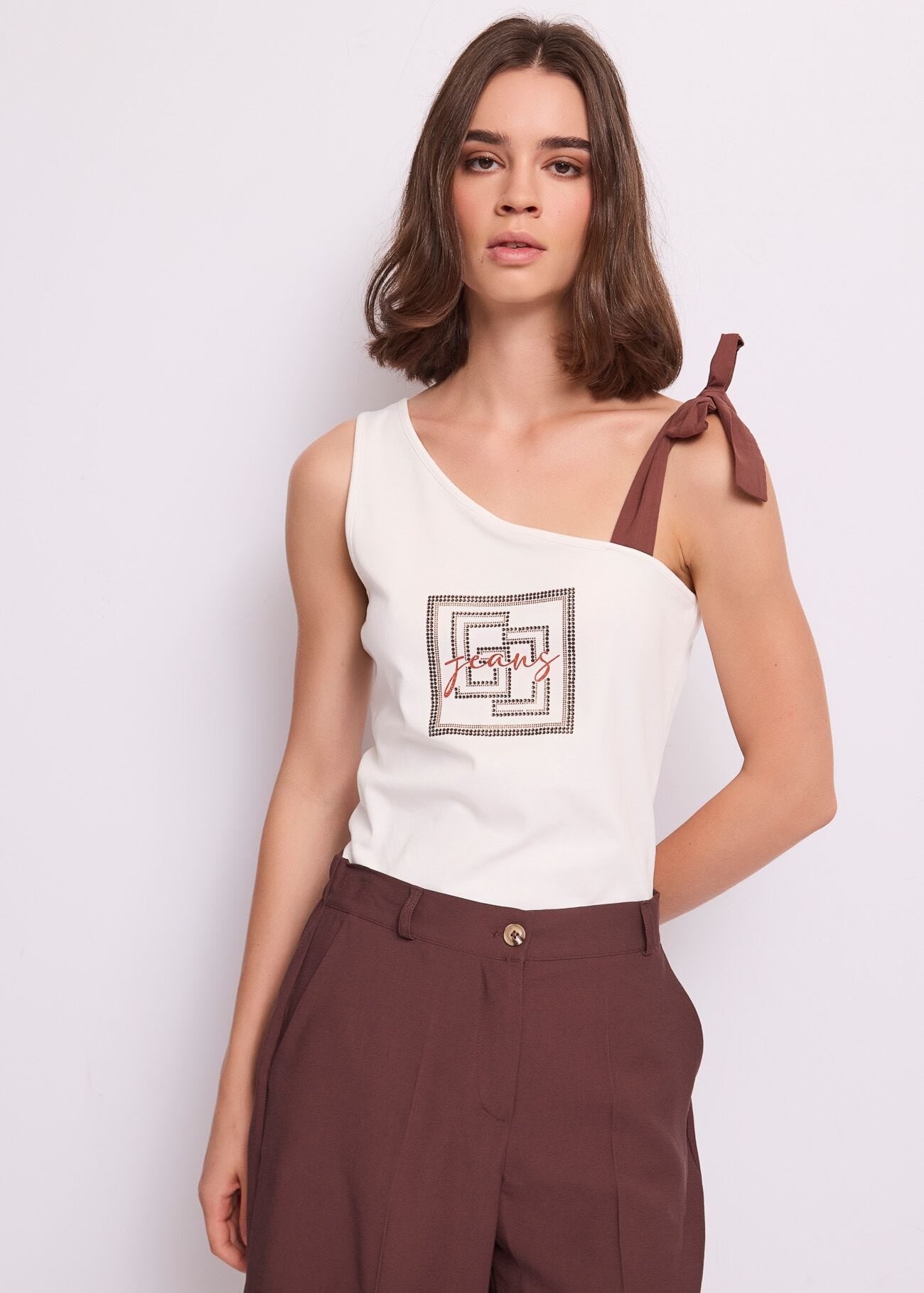 GAUDI' CANOTTA CON SPALLINA FIOCCO