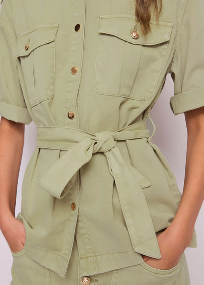 GAUDI' GIACCA CAMICIA CON CINTURA M-CORTA