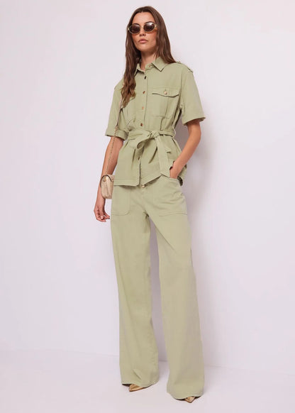 GAUDI' GIACCA CAMICIA CON CINTURA M-CORTA
