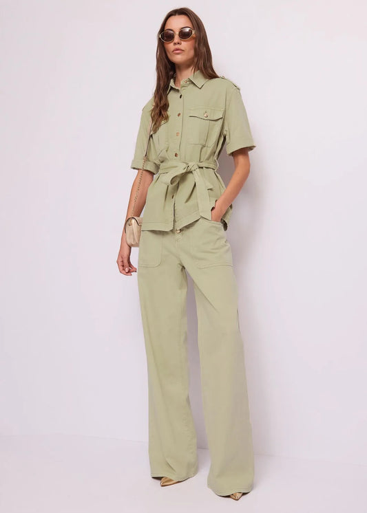 GAUDI' GIACCA CAMICIA CON CINTURA M-CORTA