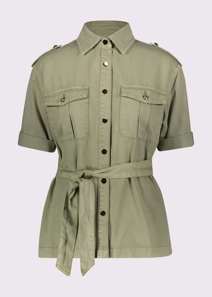 GAUDI' GIACCA CAMICIA CON CINTURA M-CORTA