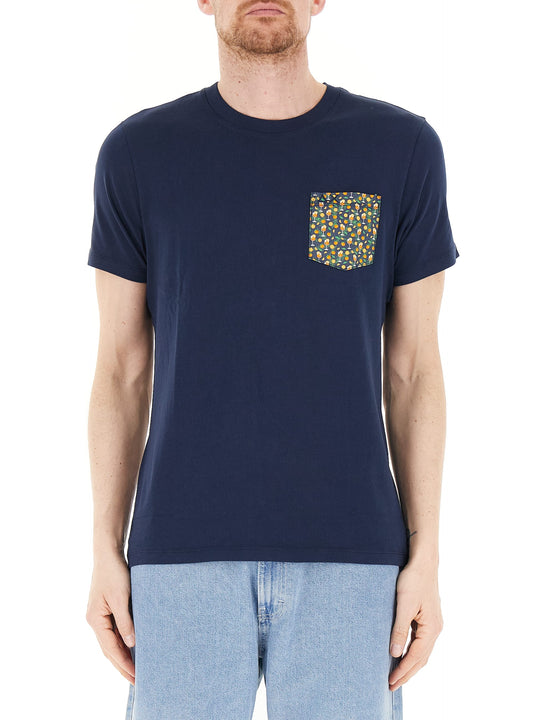 SUN68 T-SHIRT POCKET BEACH