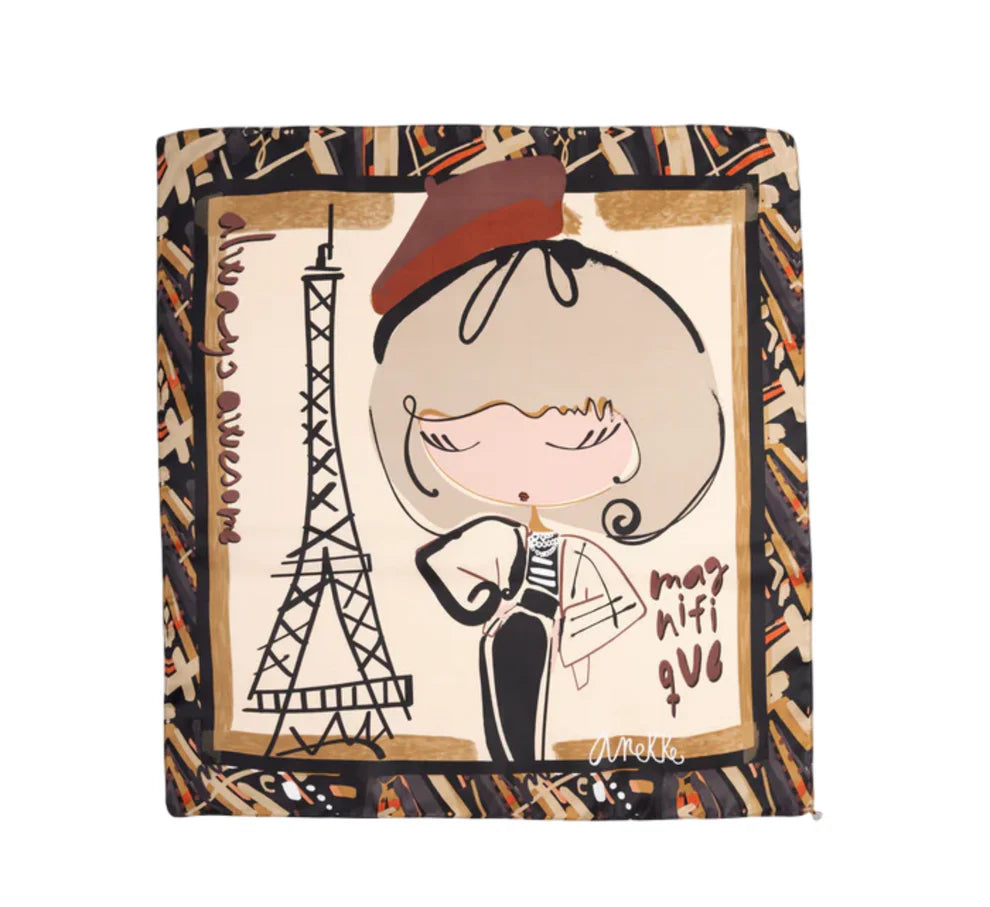 ANEKKE PANUELO CUADRADO NEGRO