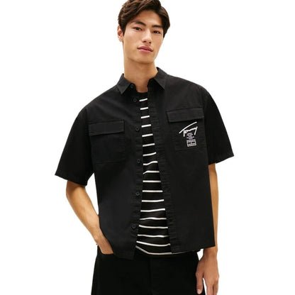 TOMMY JEANS BOXY SKATER SHIRT S/S