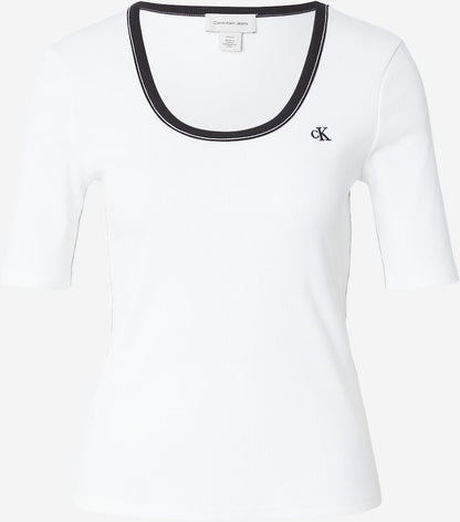 CALVIN KLEIN SS 2X2 BABY RID SCOOP NK CUTOUT