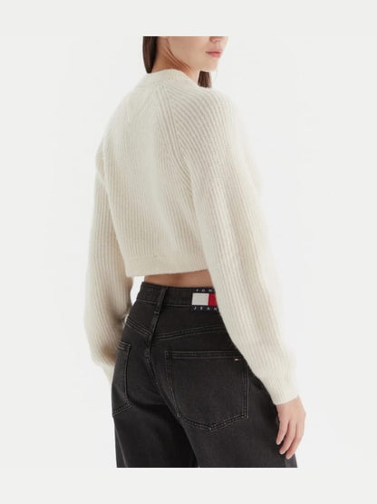TOMMY JEANS W CROP BADGE SWEATER