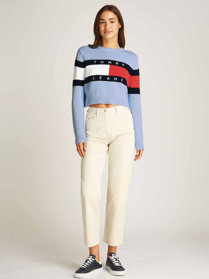 TOMMY JEANS CENTER FLAG SWEATER EXT