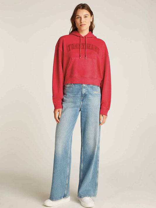 TOMMY JEANS BOXY CRP GMD VARSITY HOODIE