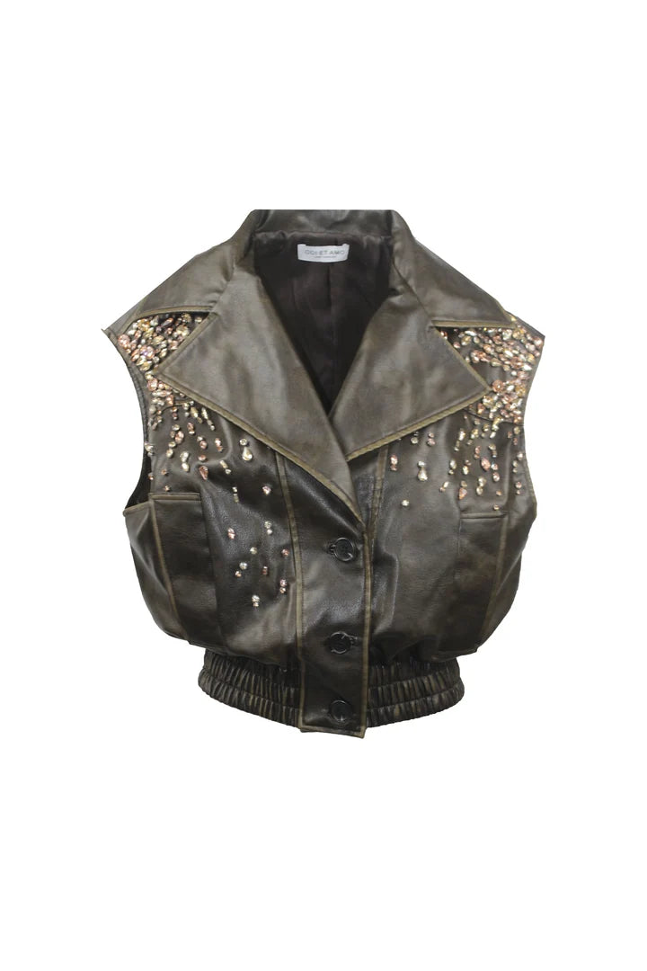ODI ET AMO GILET ECOPELLE CON INSERTI