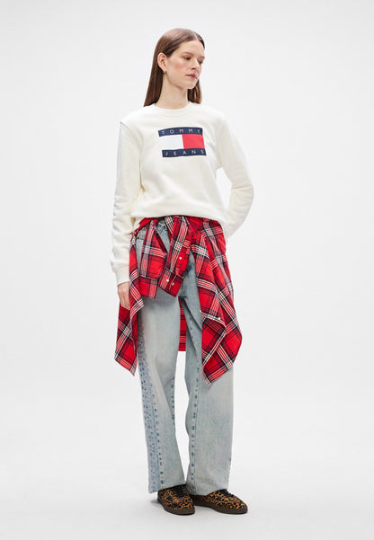 TOMMY JEANS W REG TJ FLAG CREW