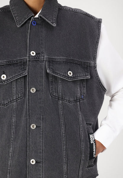 KARL LAGERFELD DENIM VEST PRINT