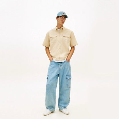 TOMMY JEANS BOXY SKATER SHIRT S/S