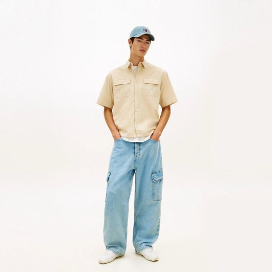 TOMMY JEANS BOXY SKATER SHIRT S/S