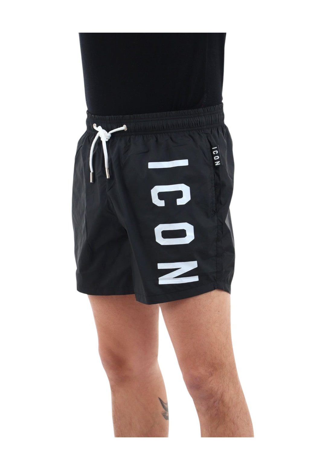 ICON BERMUDA C/LOGO VERTICALE SU GAMBA