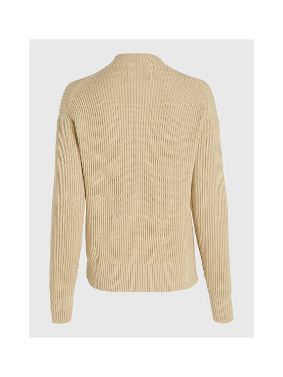 CALVIN KLEIN WOVEN LABEL LOOSE SWEATER