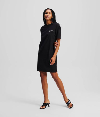 KARL LAGERFELD LOGO TEE DRESS