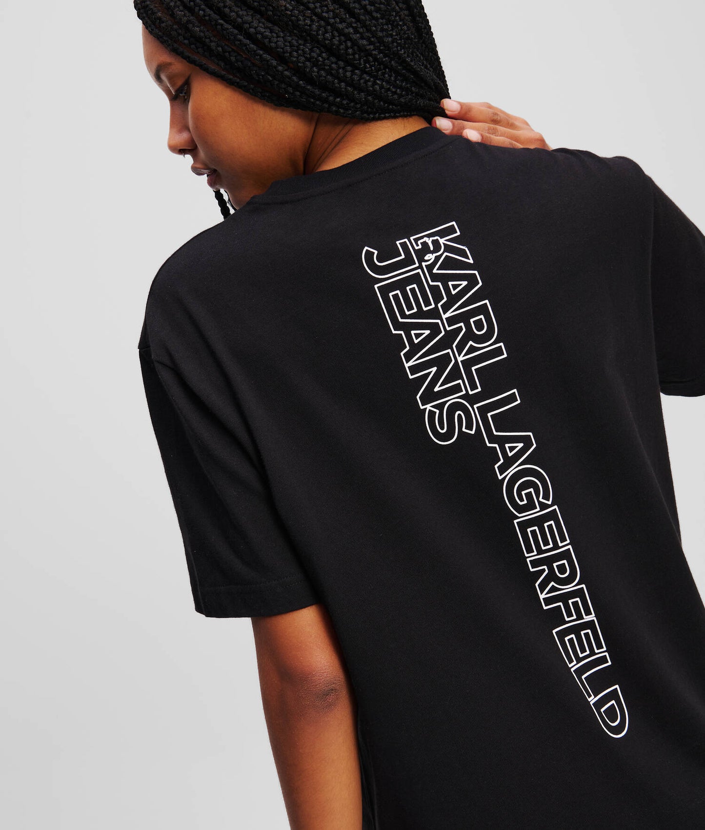 KARL LAGERFELD LOGO TEE DRESS