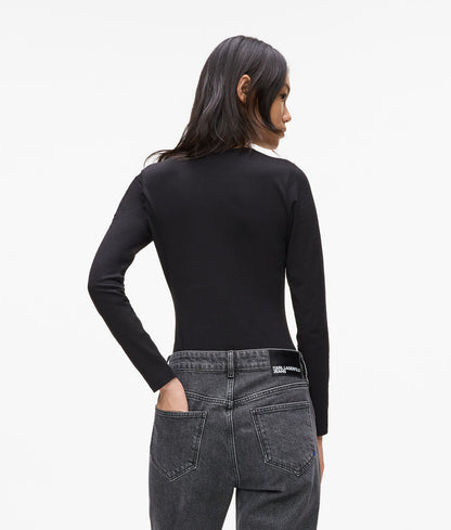 KARL LAGERFELD JEANS BODYSUIT CREW NECK