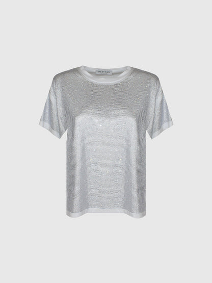 ODI ET AMO T-SHIRT STRASS FULL