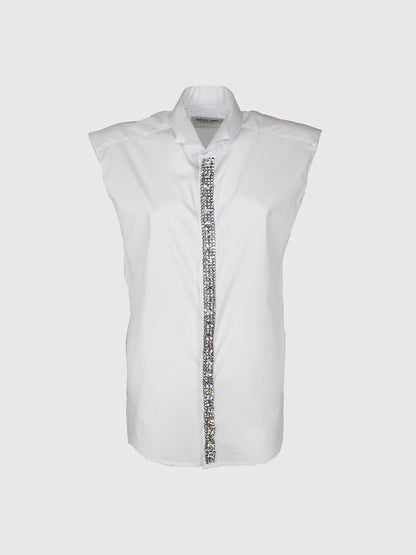 ODI ET AMO CAMICIA SMOKING STRASS
