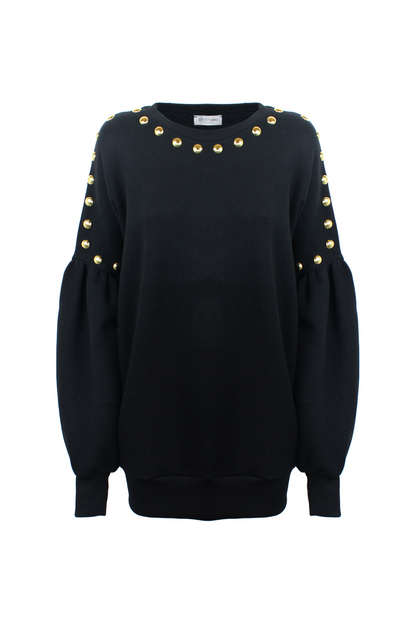 ODI ET AMO ABITO FELPA BORCHIE