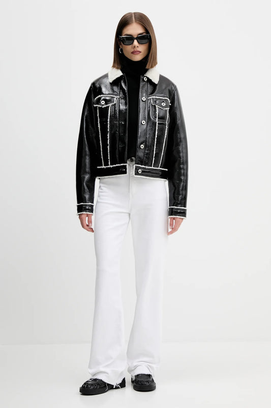 KLJ FAUX LEATHER JACKET