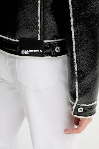 CHAQUETA DE CUERO SINTÉTICO KLJ