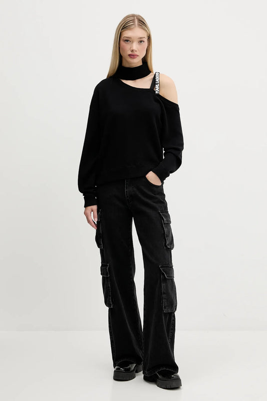 KLJ CUT OUT POLO KNIT