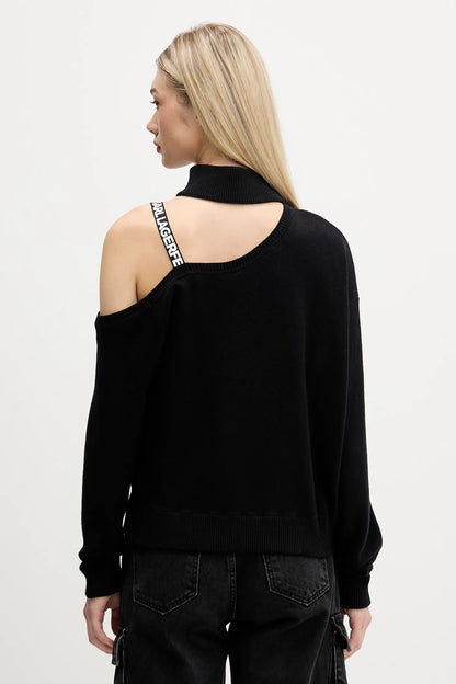 KLJ CUT OUT POLO KNIT