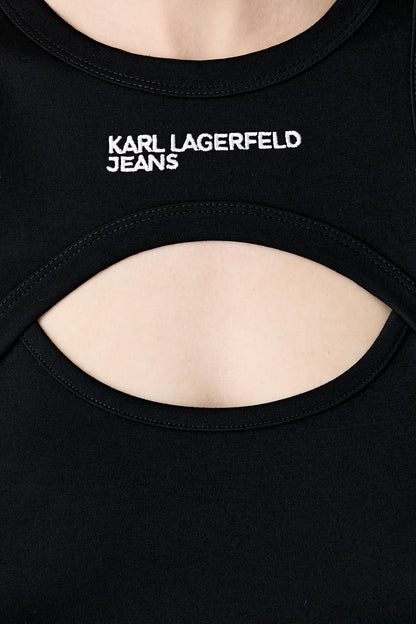KARL LAGERFELD JEANS RUCHED MAXI DRESS