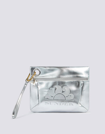 SUNDEK LAMINATED CLUTCH BAG