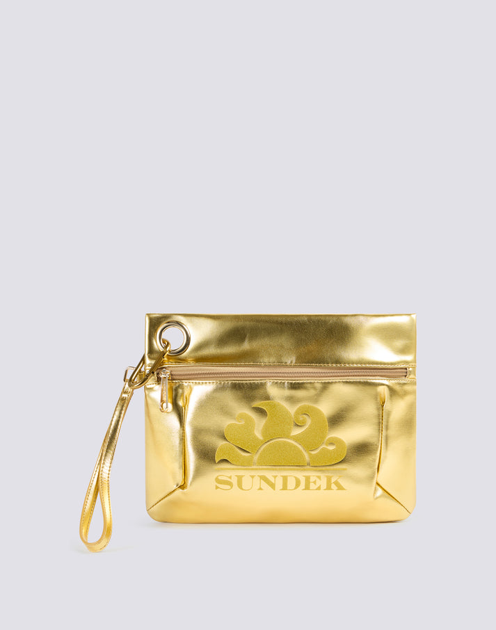 SUNDEK LAMINATED CLUTCH BAG