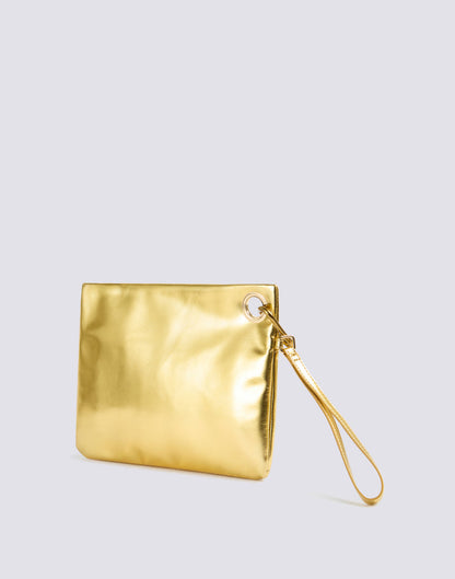 SUNDEK LAMINATED CLUTCH BAG