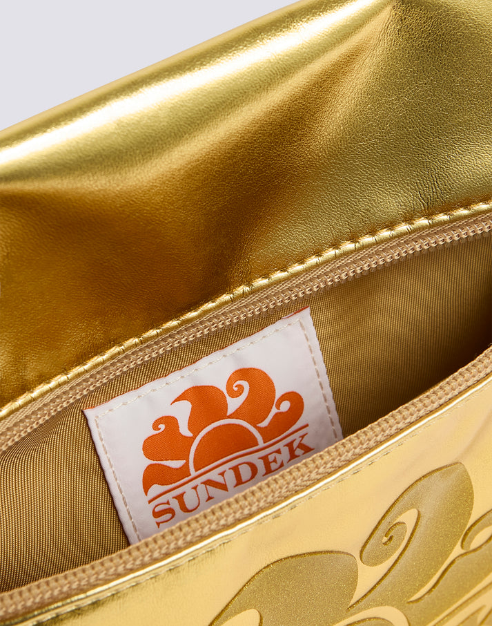SUNDEK LAMINATED CLUTCH BAG