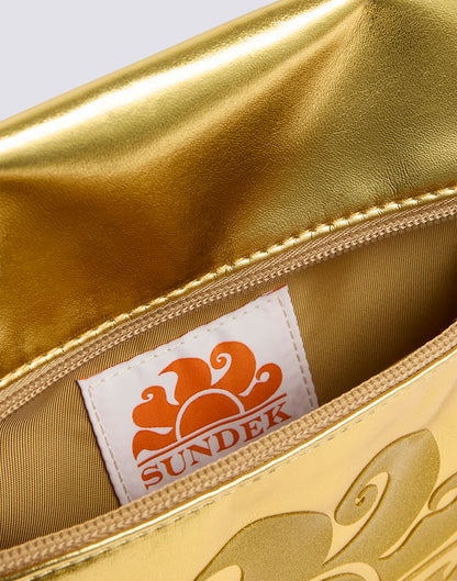 SUNDEK LAMINATED CLUTCH BAG