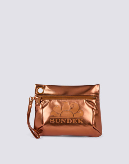 SUNDEK LAMINATED CLUTCH BAG