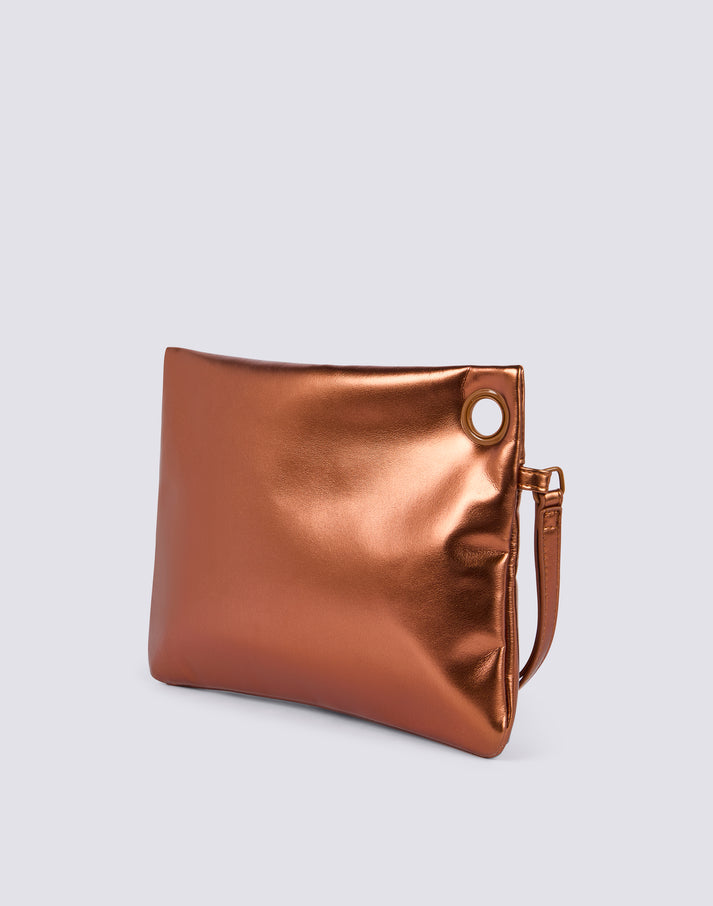 SUNDEK LAMINATED CLUTCH BAG